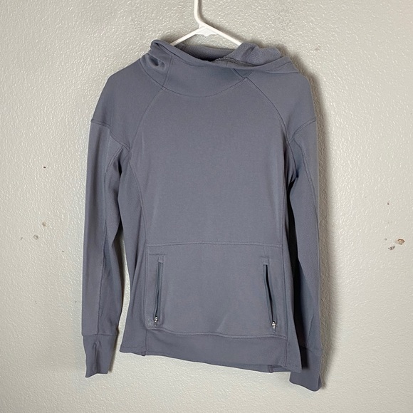 Athleta Tops - Athleta Gray Hoodie Sweatshirt